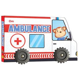 Cutout Board Book : Ambulance - Small Wheel for Children's Activity | Picture | Cute Rhymes | Wonderful Gift for Kids; 1+ Ages-22