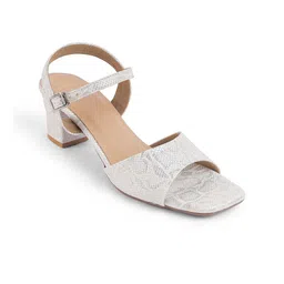 Tresmode Printed Block Sandals with Buckles image 1