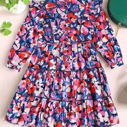 BAESD Floral Print Fit & Flare Dress-27