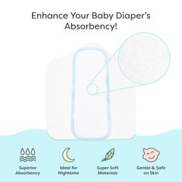 SuperBottoms UNO Cloth Diaper Pants Combo with Magic Pad & Booster Pad - Reusable, Pull-up Style (Sweet Twinkles) image 3