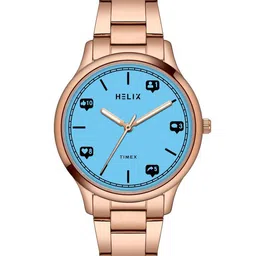 Helix Women Brass Dial & Stainless Steel Bracelet Style Straps Analogue Watch TW060HL05T-image-97