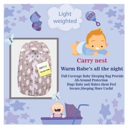 Kwitchy New Born Baby Bedding Combo Set Mattress with Mosquito Net & Sleeping Bag for   Infants  - Grey image 4