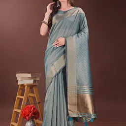 Pandadi Saree Woven Design Zari Organza Saree-image-45