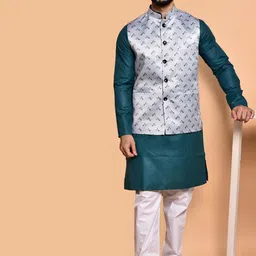 PRINTCULTR Men Regular Pure Cotton Kurta with Trousers-image-67