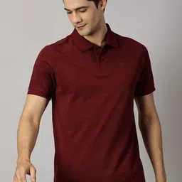BLACK BUCK Men Solid Pure Cotton Collar Polo T-shirt-image-84