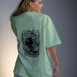 CORSICA Graphic Printed Drop-Shoulder Sleeves Cotton Oversized T-shirt-image-42