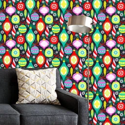 ArtzFolio Printed UV-Resistant Anti-Bacterial Christmas Elements Peel & Stick Wallpaper-image-28
