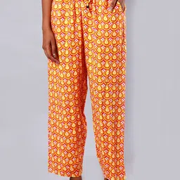 ETC Printed Pure Cotton Straight-Leg Lounge Pants-picture-35