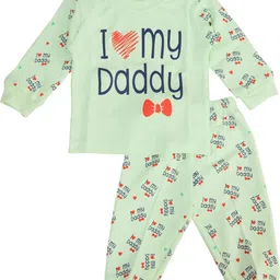 THE LITTLE KIDS Typography Printed Night suits-image-51