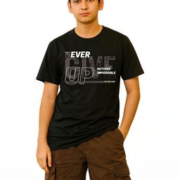 TeeSlix Unisex Black Tshirts-image-83