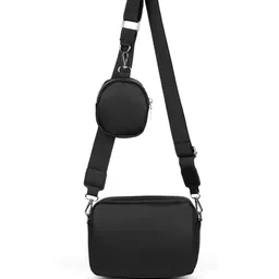 StyleCast x Revolte Women Solid Crossbody Sling Bag with Pouch-43