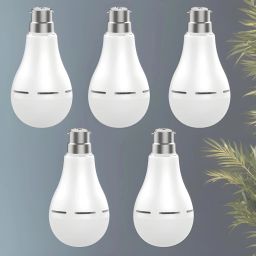 Inverter bulb 12W LED & 2000mAh battery 4hrs emergency light Pack of 5 bulbR1143 4 hrs Bulb Emergency Light-image-82