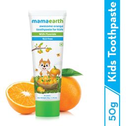 mamaearth Natural Toothpaste Orange Flavour - 50 grams-image-48