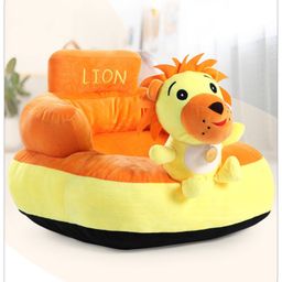 Babyhug Kids Lion Shaped Sofa Chair - Orange-4