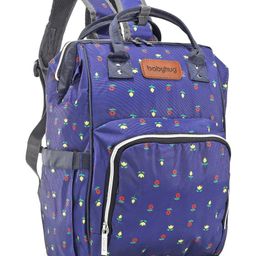 Babyhug Backpack Style Maternity Diaper Bag- Blue-image-79