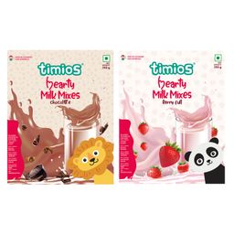 Timios High Protein Chocolate Swirl Milk Mix - 250 gm & Timios High Protein Berry Blast Milk Mix - 250 gm-image-67