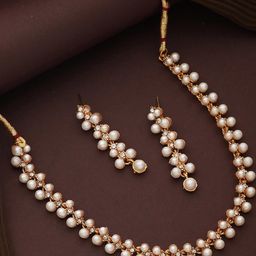Anouk Alloy Rose Gold-Plated Jewellery Set-image-81