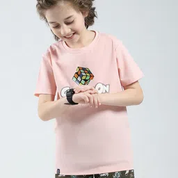 Monte Carlo Boys Graphic Printed Round Neck Short Sleeves Raw Edge T-shirt-image-95