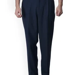 Tailoraedge Men Relaxed Pleated Trousers-picture-8