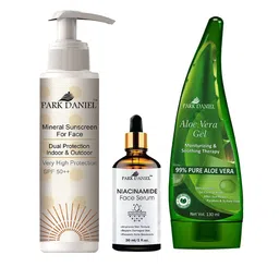 Park Daniel Set Of 3 Face Sunscreen 100 ml & Face Serum 30 ml With Aloe Vera Gel 130 ml image 2
