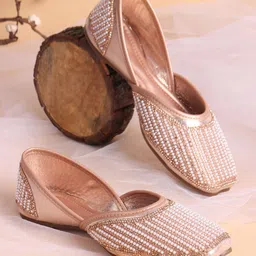 Anouk Women Embellished Mojaris Flats-picture-40