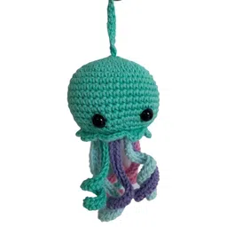 My Yarnery Cotton Green Octopus Soft Toy Keychain-37