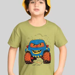 Kiddy Viddy Boys Graphic Printed Round Neck T-shirt-picture-35