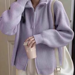 StyleCast Women Mock Collar Front-Open Sweatshirt-picture-36