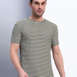 Metronaut Men Striped Slim Fit T-shirt-image-55