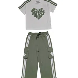 Gini and Jony Girls Printed Top with Trousers-image-11