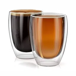 We3 Transparent Solid Glass Matte Cups Set of Cups and Mugs image 4