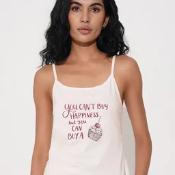 Dreamz by Pantaloons Typographic Printed Pure Cotton Sleeveless Camisole-picture-34