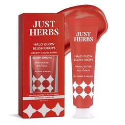 Just Herbs Halo Glow Blush Drops With Mango Butter & Rice Starch - 10 ml -What A Melon 01-26