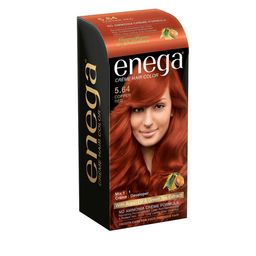 Enega Creme Hair Color With Argan Oil & Green Tea Extract 150 ml - Copper Red 5.64-image-26