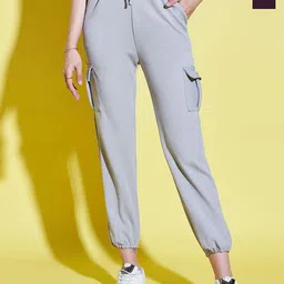 BUY NEW TREND Women Pack Of 2 Relaxed High-Rise Joggers Trousers-image-130