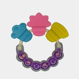Kritiu Baby Rattle Silicone Teether- Purple-43