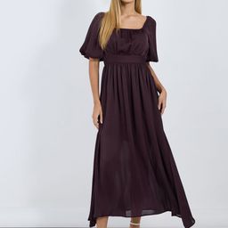 Styli Women Puff Sleeves A-Line Maxi Dress-image-39