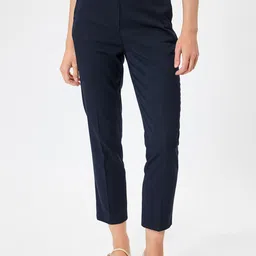 Koton Solid Women Trousers-image-6