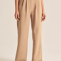 FNOCKS Women Comfort Flared High-Rise Pleated Trousers-picture-15