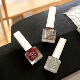 Indie Nail Set Of 5 Long Lasting Glossy Nail Polish With Mini Filer & Potli - 5 ml Each-55