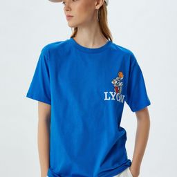 Koton Women Typography Printed Applique T-shirt-image-99