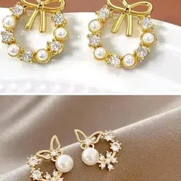 TANLOOMS Contemporary Korean Studs Earrings-image-26