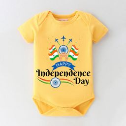 BLUSHES Infants Independence Day Theme Printed Pure Cotton Bodysuit-image-64