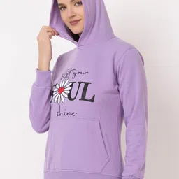 Deefab Women Printed Hooded Sweatshirt-picture-35