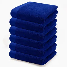 HOME PLUS STUDIOS Blue 5 Cotton 650 GSM Bath Towel-83