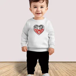 MITANSH Kids Printed Round Neck Sweatshirt With Jogger-picture-42