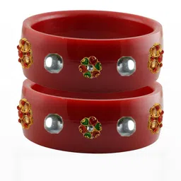 Vidhya Kangan Multi-Coloured Brass Bangles-image-67