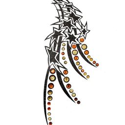 Comet Busters Body Jewel Temporary Tattoo-image-89