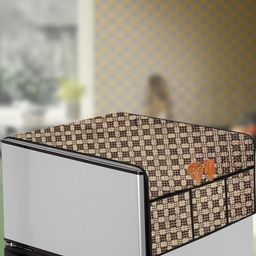 The Furnishing Tree Brown Plastic Refrigerator Cover-image-113