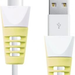 KAELAN Cable Cord Protector Saver for Data Cable Pack Of 2pcs Cable Protector (Yellow) Cable Protector-image-78